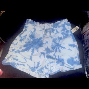 Woman’s high waisted Tye Dye shorts brand new